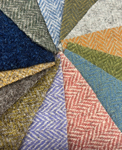 Tweed Craft Squares (Herringbone design)